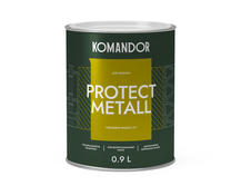 Эмаль по металлу и ржавчине Komandor Protect Metall C S1312003001 глянцевое 0,9 л