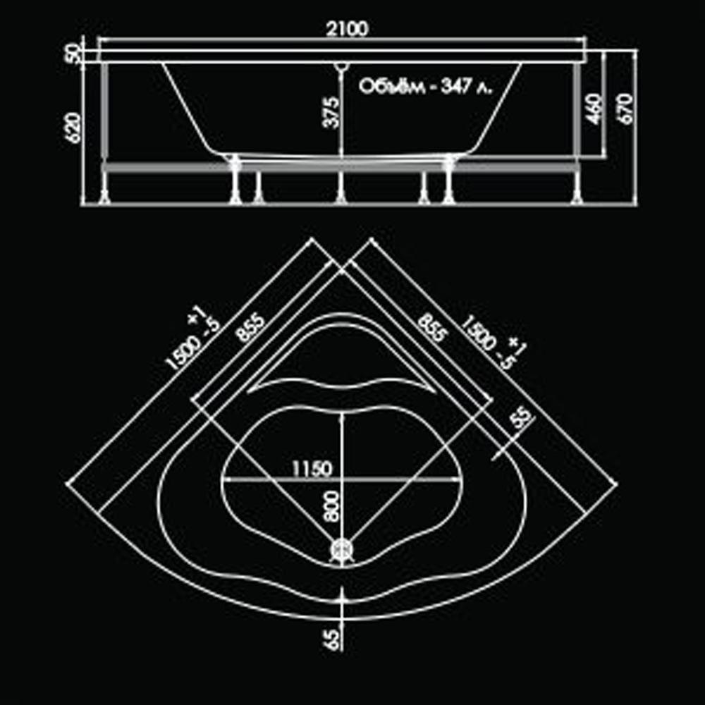 Угловая ванна на каркасе. Акриловая ванна 1acreal Moscow 150x150. Симметричная чаша. Ванна 1acreal Moscow 1500х1500.