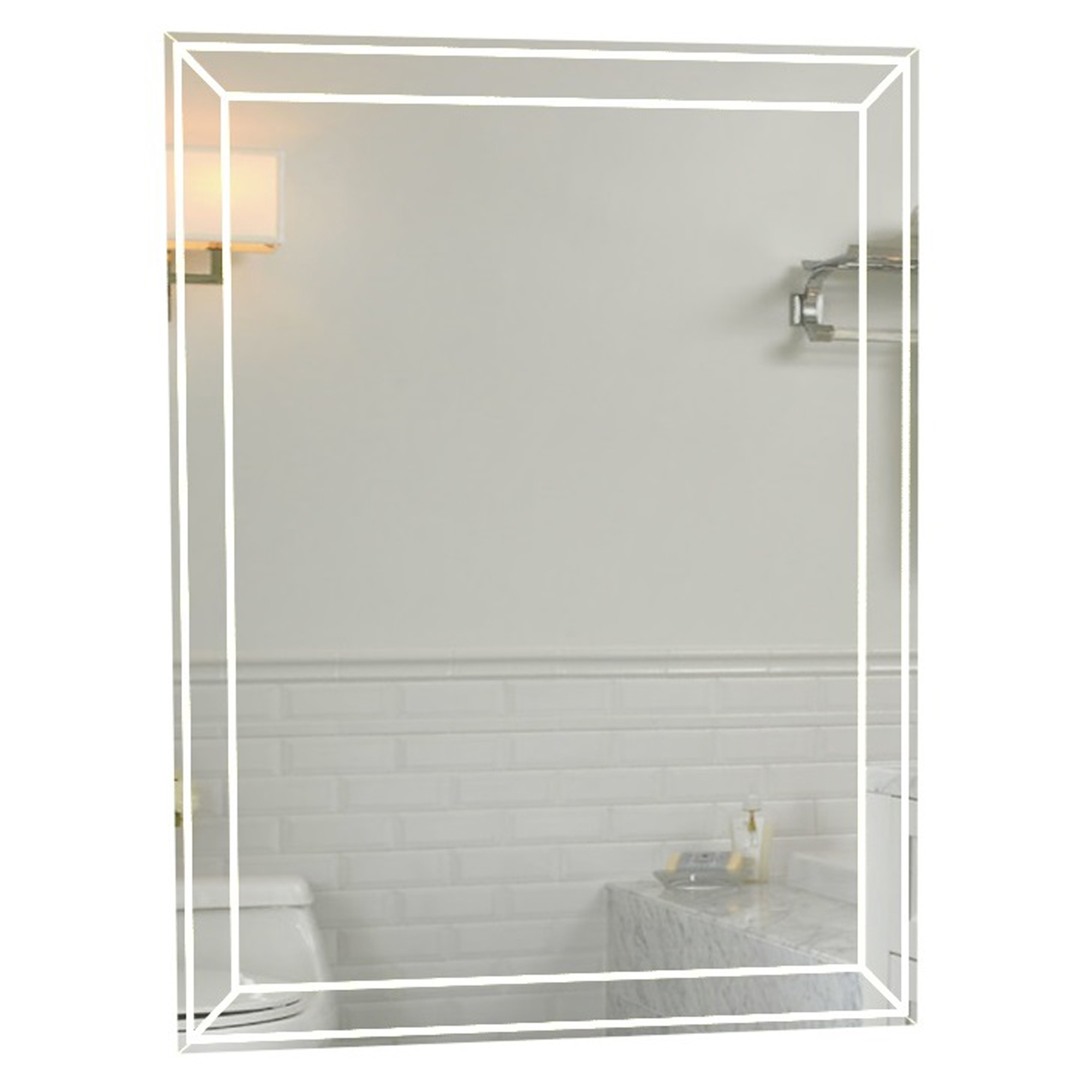 Зеркало Marka One Classic 2 70, цвет белый У52205 - фото 1