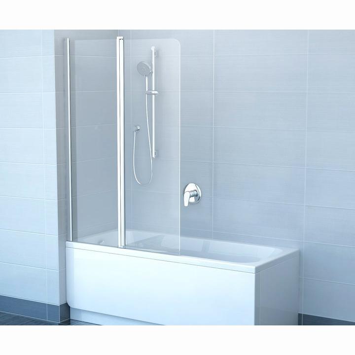 Шторка для ванны Ravak CVS2 100 L белый профиль, прозрачное стекло