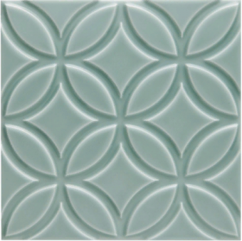 Настенная плитка Adex Neri Liso Botanical Sea Green 15X15 настенная плитка adex renaissance arabesco biselado timberline 15x15