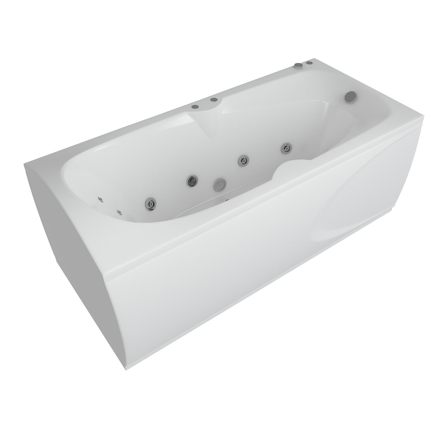 Акриловая ванна Акватек Европа 180х80 без гидромассажа, цвет белый EVR180-0000006 - фото 1