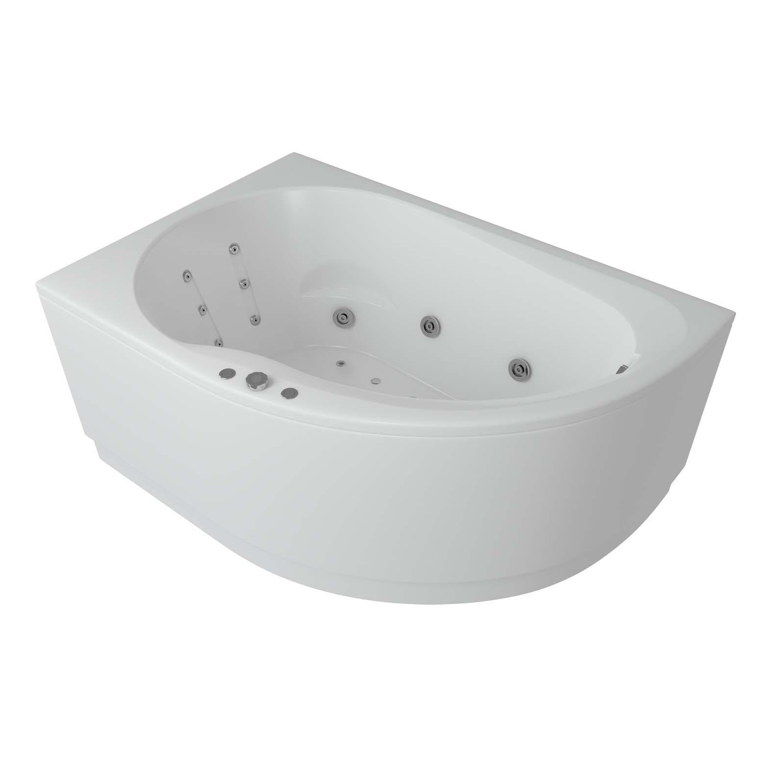 Акриловая ванна Акватек Вирго 150х100 без гидромассажа, цвет белый VIR150-0000008 - фото 1