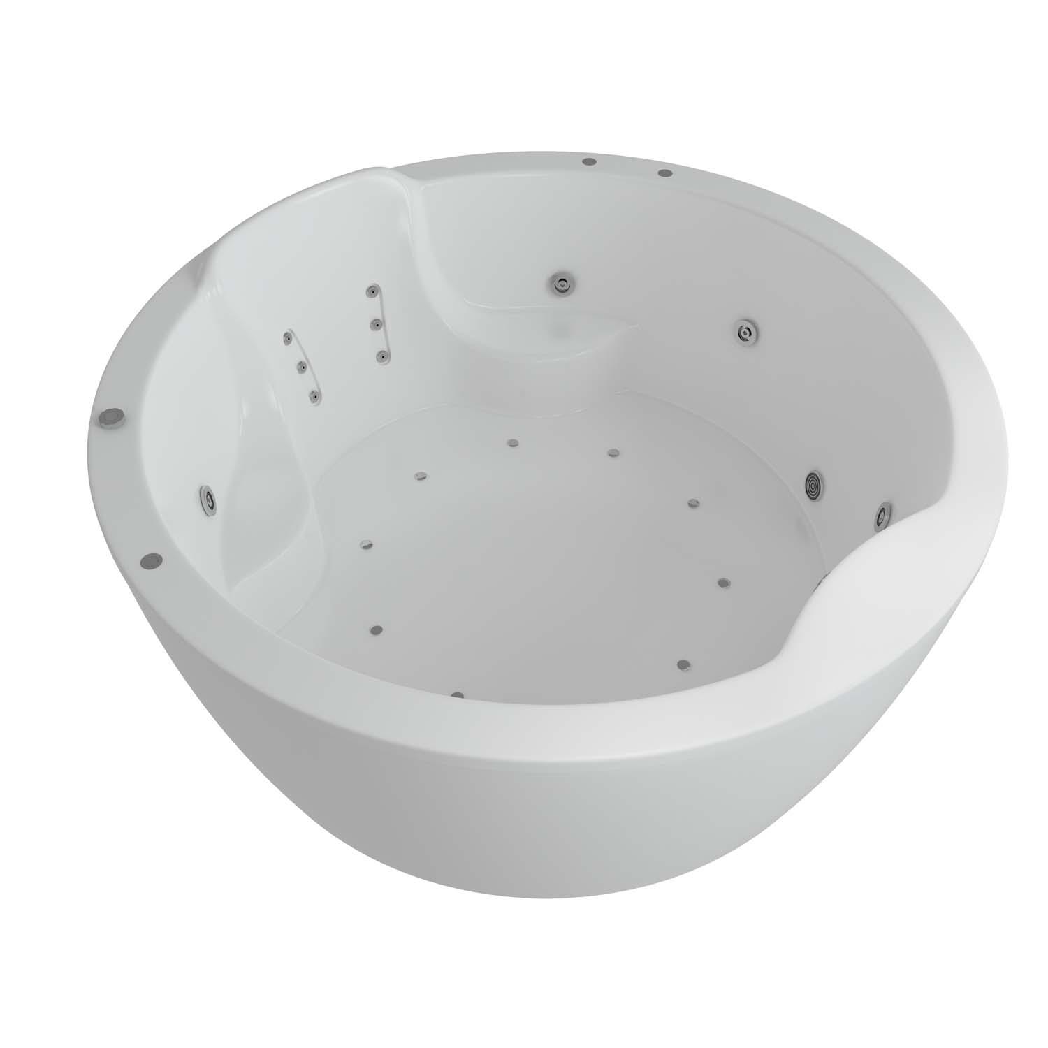 Акриловая ванна Акватек Аура 180х180 без гидромассажа, цвет белый AUR180-0000003 - фото 1