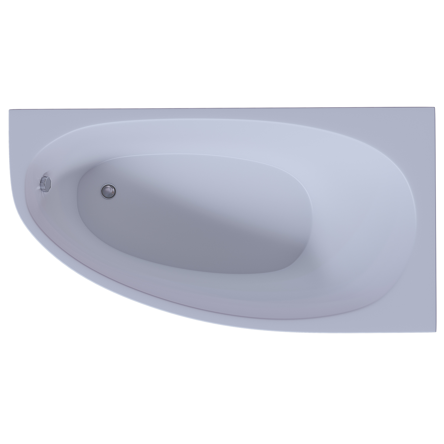 Акриловая ванна Акватек Дива 160x90 DIV160-0000002 правая, цвет белый - фото 1
