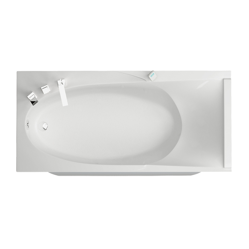 Акриловая ванна Акватика Кинетика 170х80 - без гидромассажа, цвет белый ФР-00002320 - фото 1