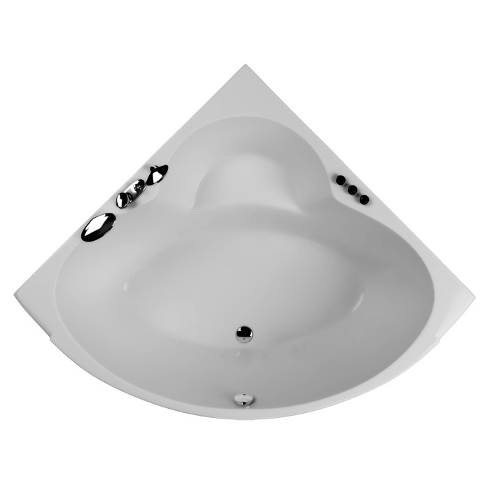 Акриловая ванна Акватика Эпюра 140х140 - без гидромассажа, цвет белый ФР-00002333 - фото 1