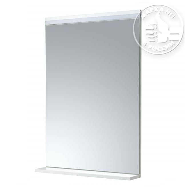 Зеркало для ванной Акватон Рене 60 белый глянец