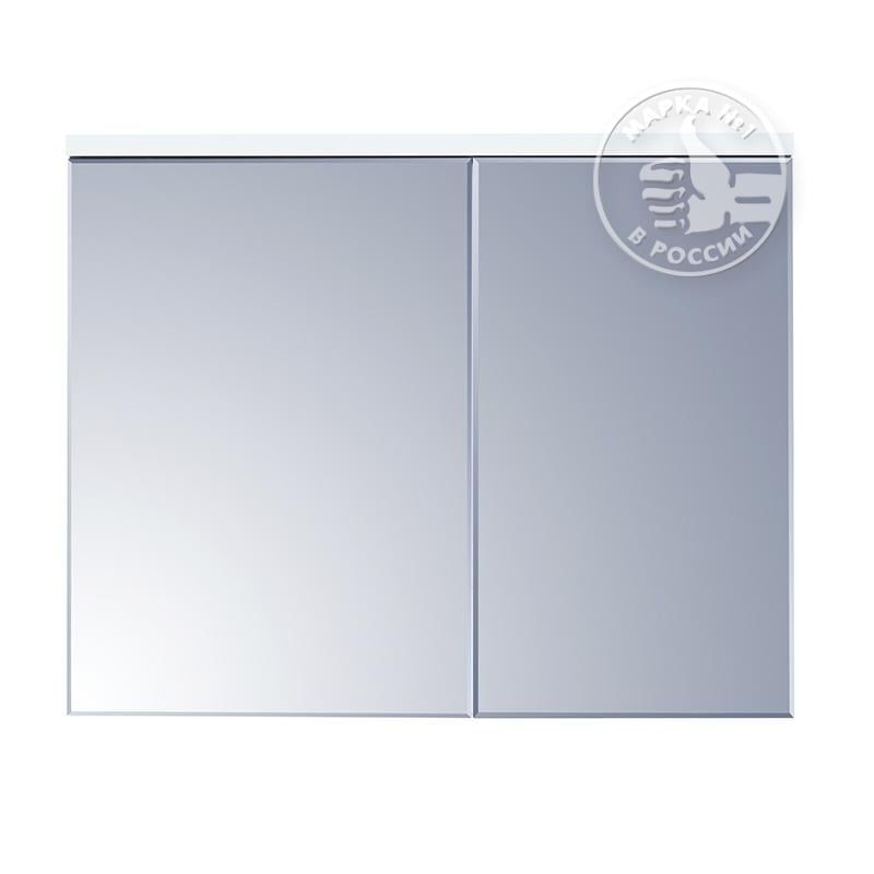 Зеркальный шкаф для ванной Акватон Брук 100 белый зеркальный шкаф акватон капри 60 таксония темная с подсветкой 1a230302kpdb0