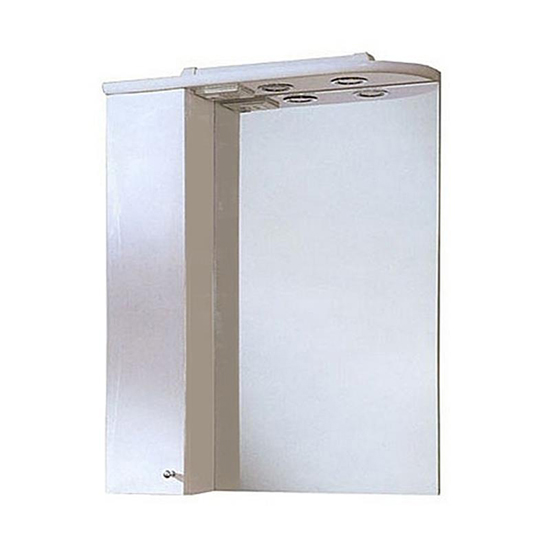 Зеркало Акватон Джимми 57 шкафчик слева цвет белый 1A034002DJ01L - фото 1