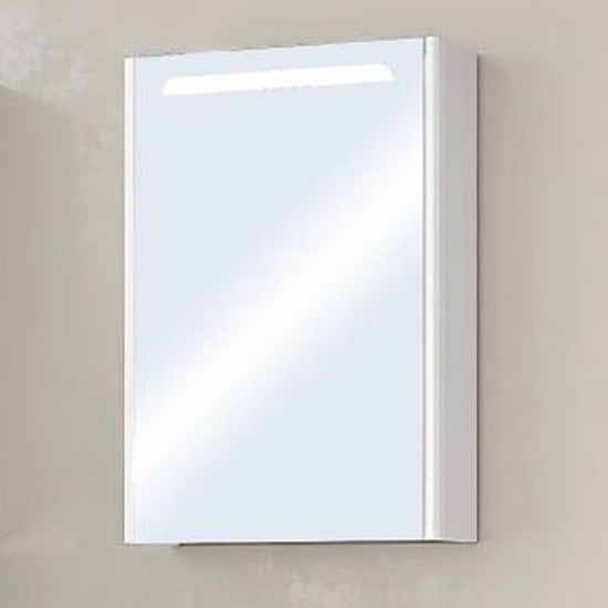 Зеркальный шкаф для ванной Акватон Сильва 50 дуб полярный пенал для ванной акватон сильва левый дуб полярный