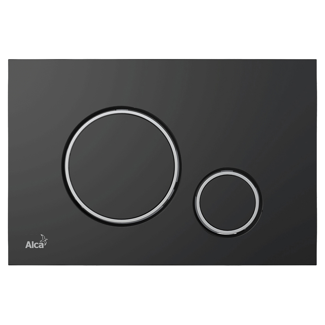 Кнопка для инсталляции AlcaPlast M778 черная/хром кнопка для инсталляции alcaplast m676 белая