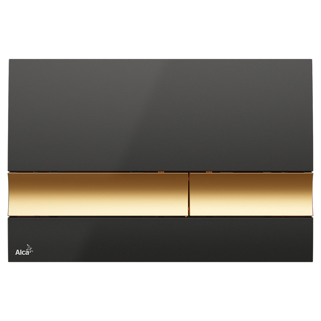 Кнопка для инсталляции AlcaPlast M1728-5 черный/золото кнопка для инсталляции shouder shd 00011933 золото