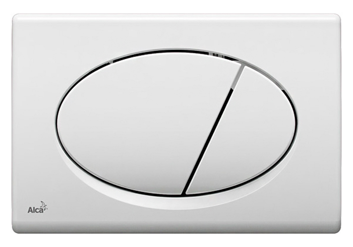 Кнопка для инсталляции AlcaPlast Alca M70 белая, цвет белый - фото 1