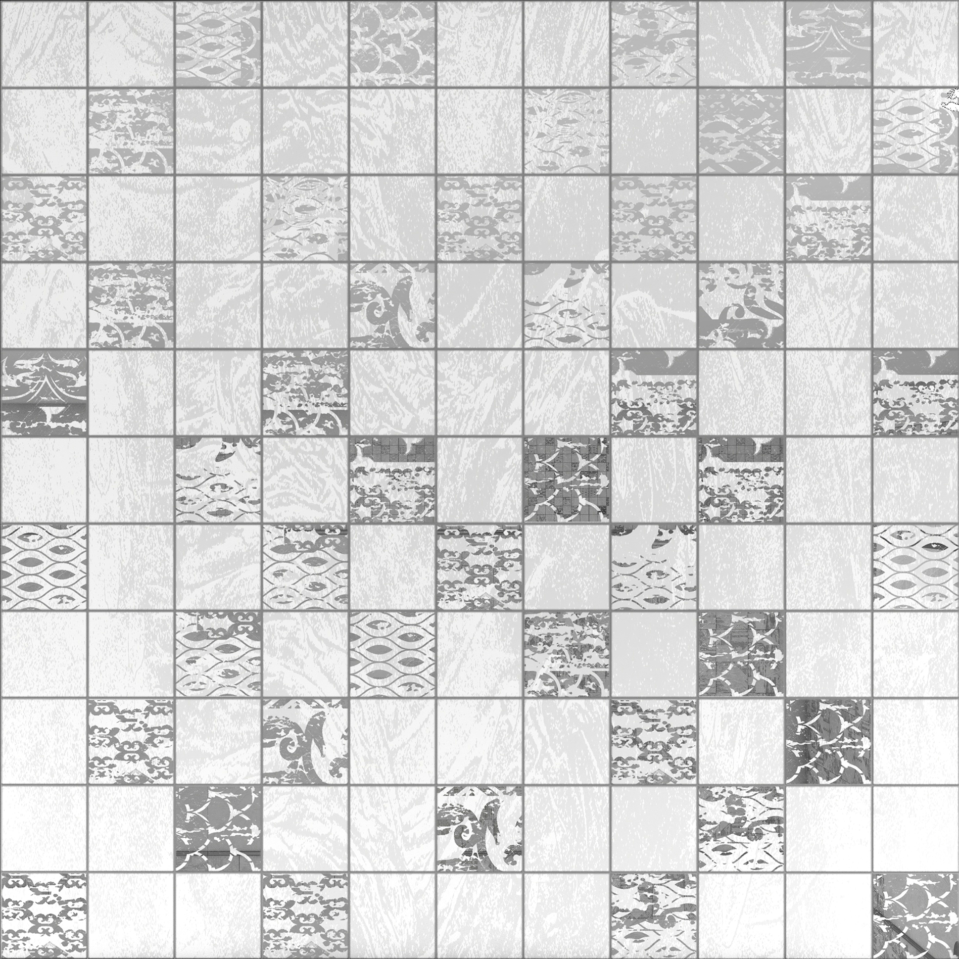 

Мозаика AltaCera Glent Mosaic Vesta Silver DW7MSV00 30,5х30,5, Серый