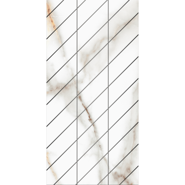 Мозаика Ametis Supreme Ferrum SM03 Corner Полир. (правый) 30x60, цвет бежевый 67307 - фото 1