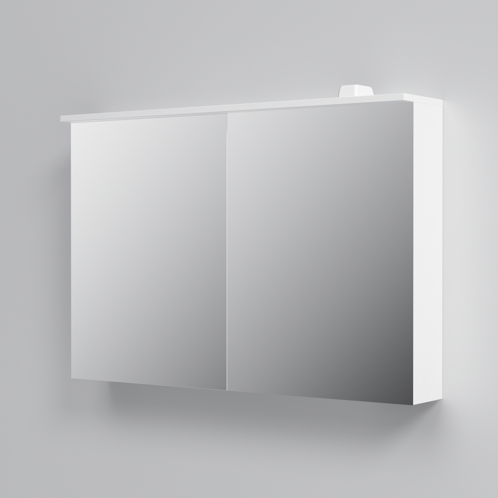 Зеркальный шкаф для ванной Am.Pm Spirit V2.0 100 белый зеркало для ванной am pm spirit v2 0 80