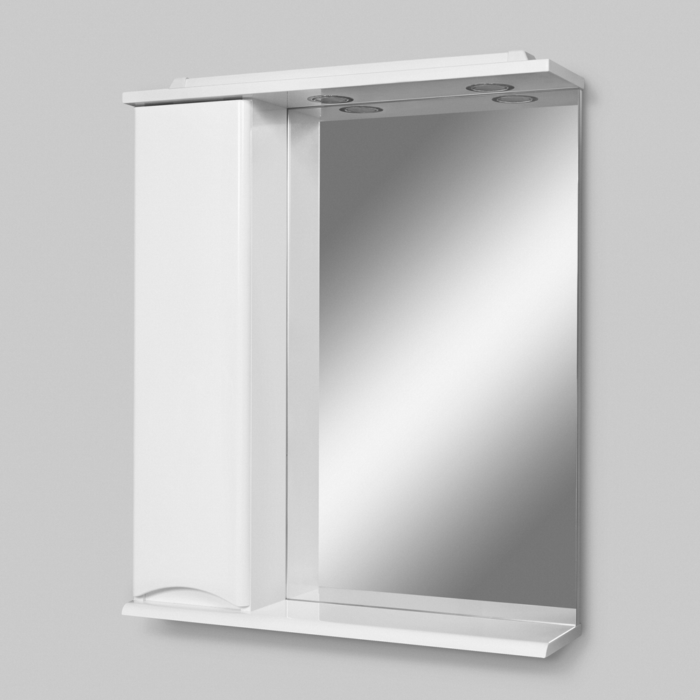 Зеркало для ванной Am.Pm Like 65 левое белый зеркало для ванной бриклаер бали 90 левое белый венге