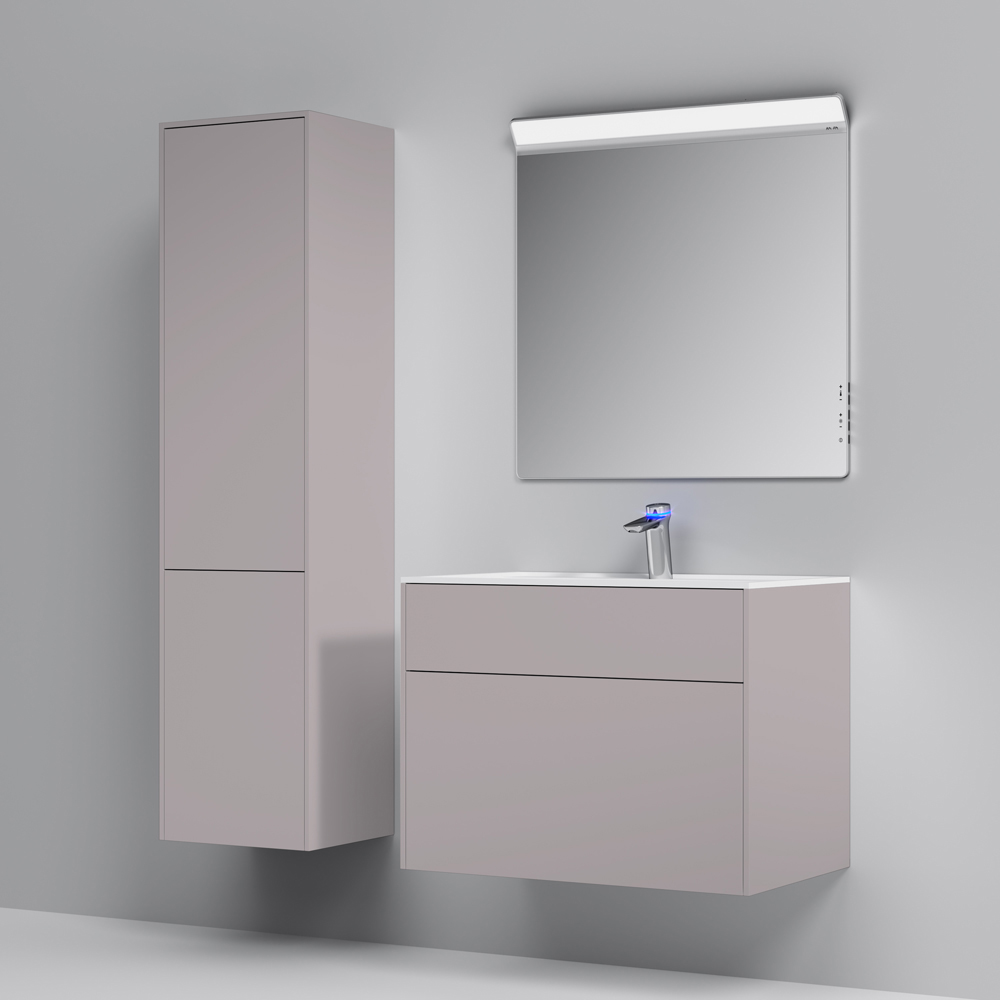 Мебель для ванной Am.Pm Inspire V2.0 80 элегантный серый матовый пенал am pm inspire 2 0 40 элегантный серый m50achx0406egm