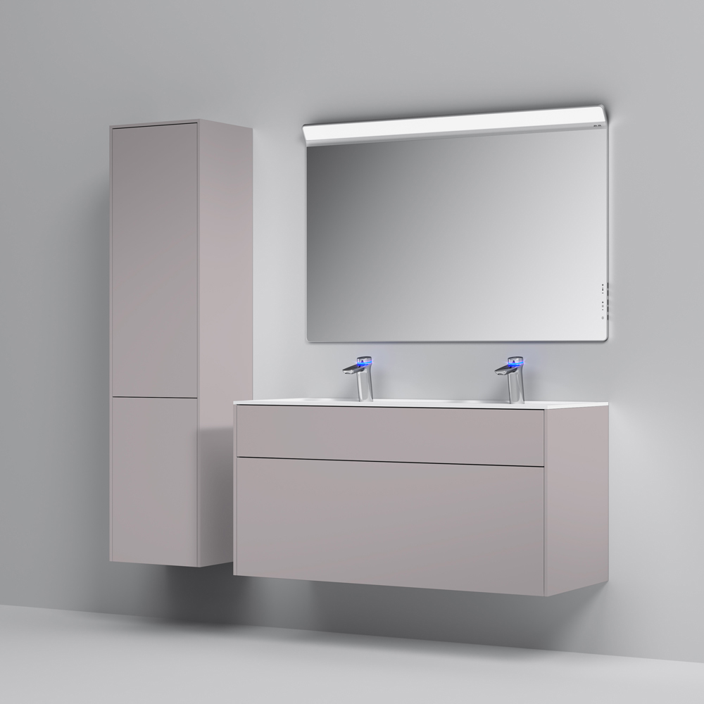 Мебель для ванной Am.Pm Inspire V2.0 120 элегантный серый матовый пенал am pm inspire 2 0 40 элегантный серый m50achx0406egm
