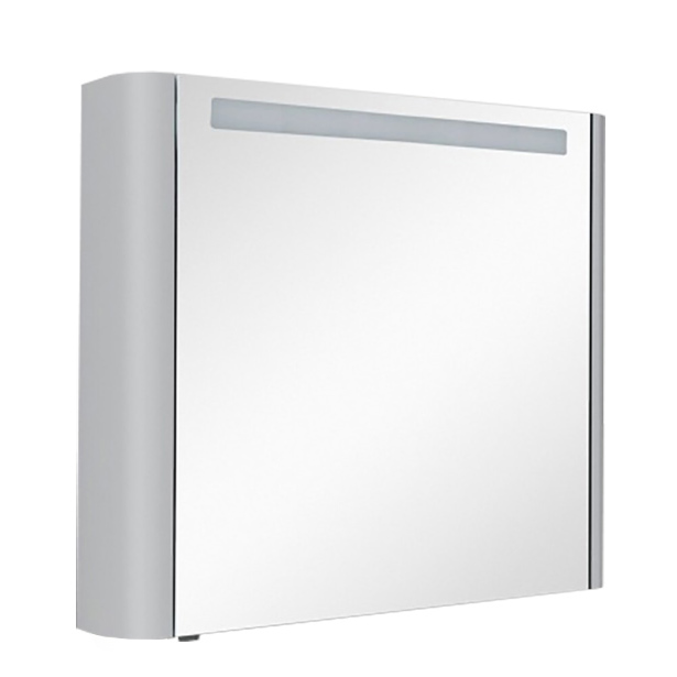Зеркальный шкаф для ванной Am.Pm Sensation M30MCR0801FG правый серый шелк стол письменный эргономичный монолит 1400х900х750 мм правый серый см4 11