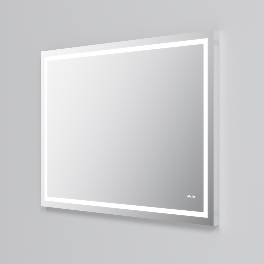 Зеркало Am.pm Gem 100 с LED-подсветкой, цвет без цвета (просто зеркальное полотно) M91AMOX1001WG - фото 1
