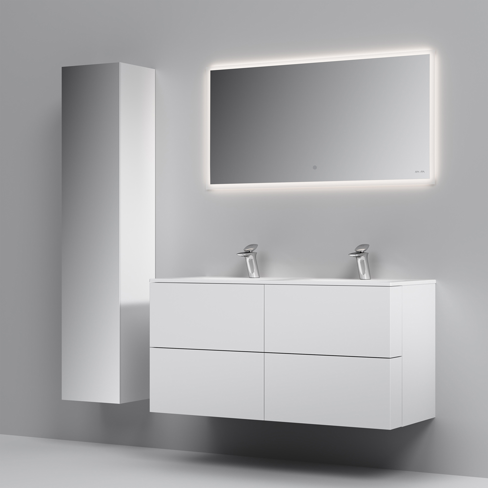 Мебель для ванной Am.Pm Spirit V2.0 120 белый глянец мебель для ванной бриклаер вега 70 белый глянец