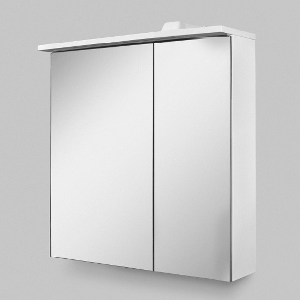 Зеркальный шкаф для ванной Am.Pm Spirit V2.0 60 левый, белый зеркало для ванной am pm spirit v2 0 80