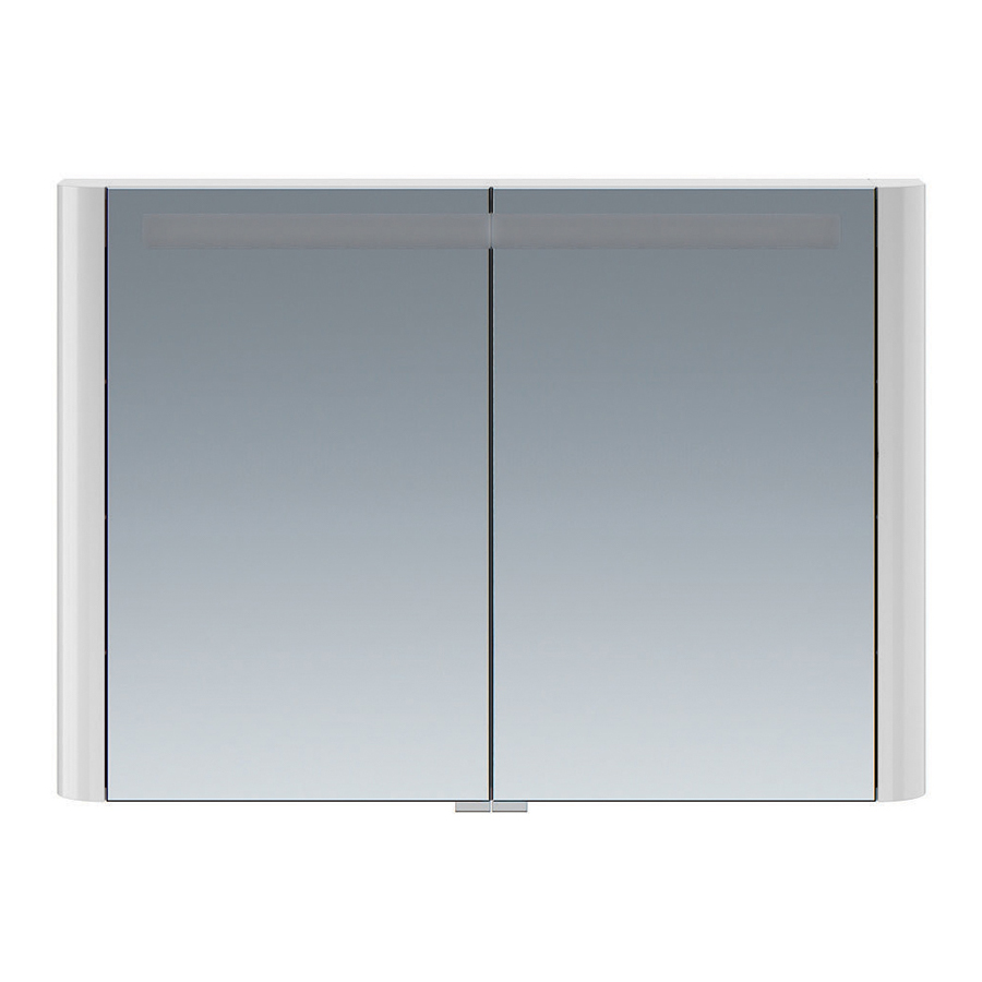 Зеркальный шкаф для ванной Am.Pm Sensation M30MCX1001FG серый шелк