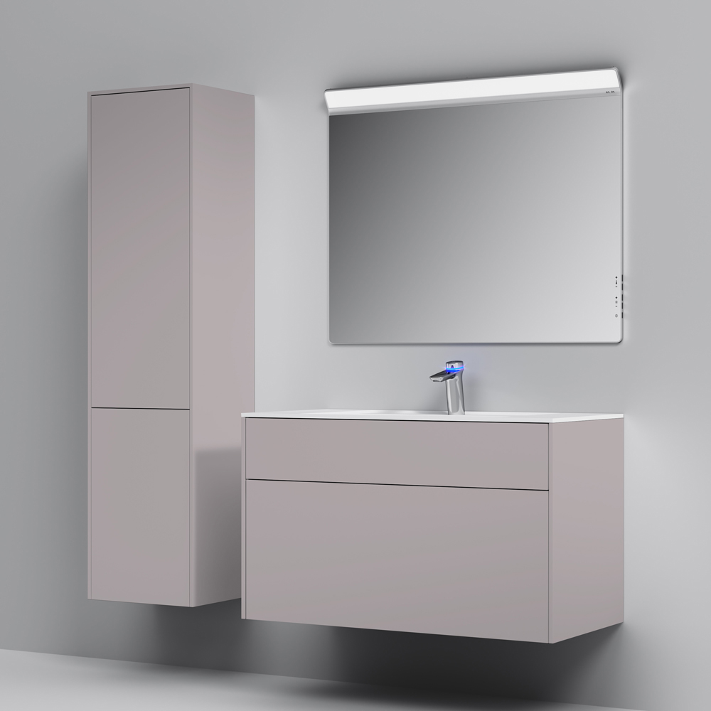 Мебель для ванной Am.Pm Inspire V2.0 100 элегантный серый матовый пенал am pm inspire 2 0 40 элегантный серый m50achx0406egm