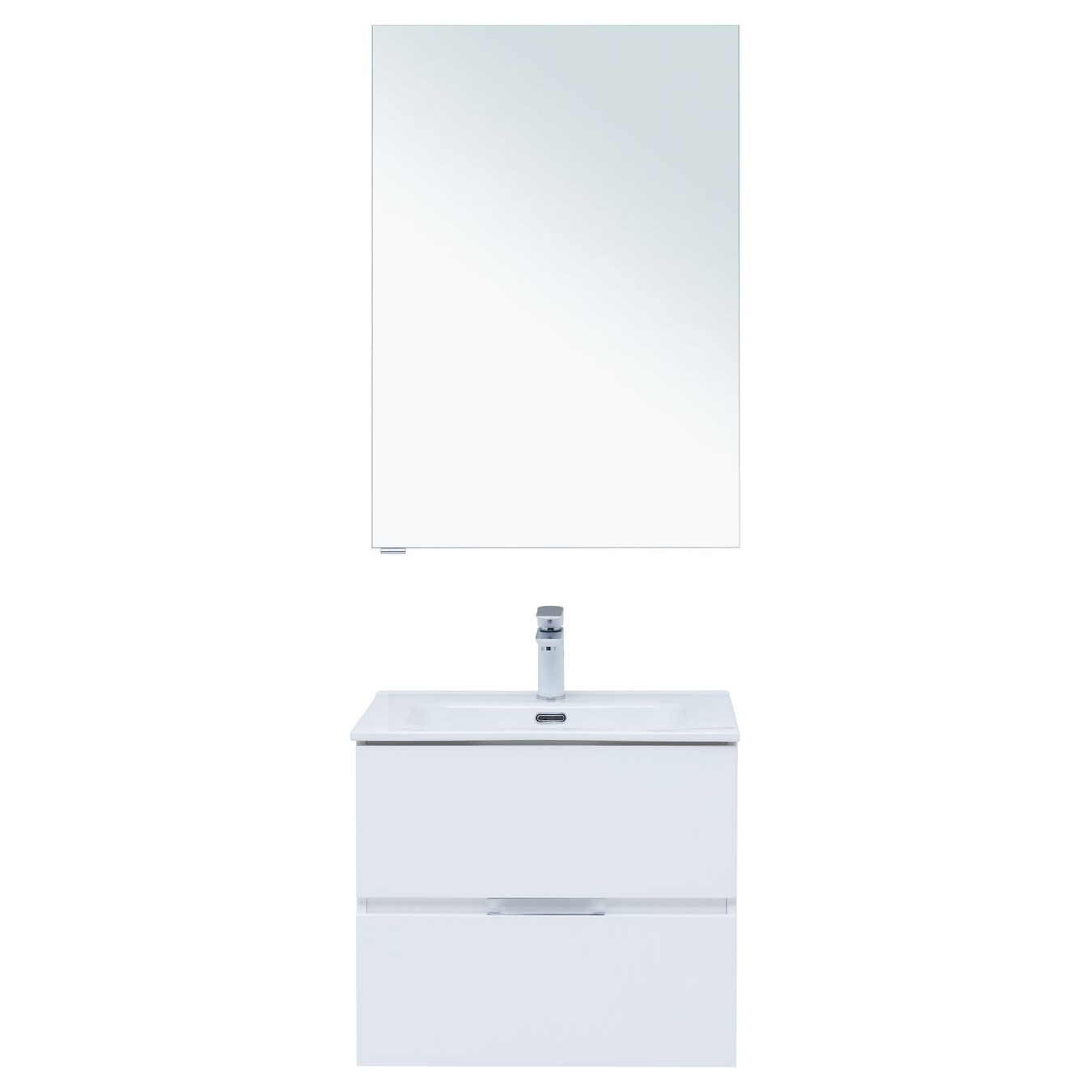 Комплект мебели для ванной Aquanet Алвита 00274216 матовый, цвет белый - фото 1