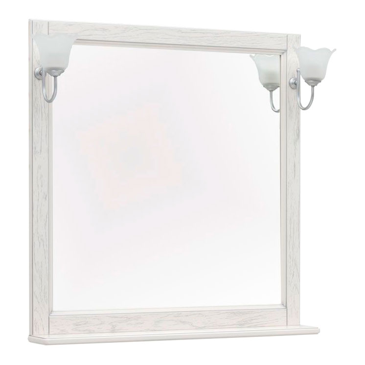 Зеркало для ванной Aquanet Тесса Декапе 85 жасмин/серебро зеркало для ванной aquanet луис 65 белое без отверстий под светильники