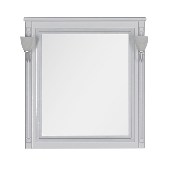 Зеркало для ванной Aquanet Паола 90 белое зеркало для ванной aquanet валенса 90 белое каркалет серебро