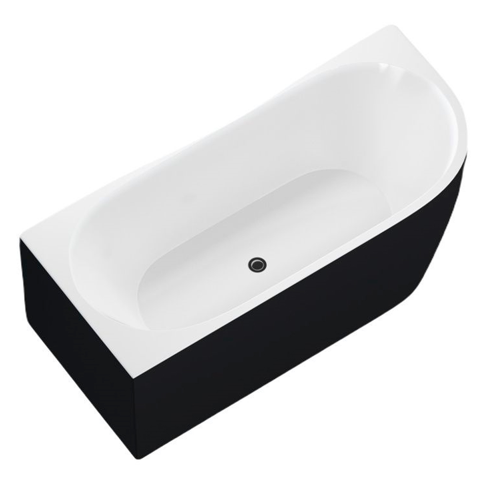 Акриловая ванна Aquanet Family 180х80, цвет черный 3805-N-GW-MB - фото 1