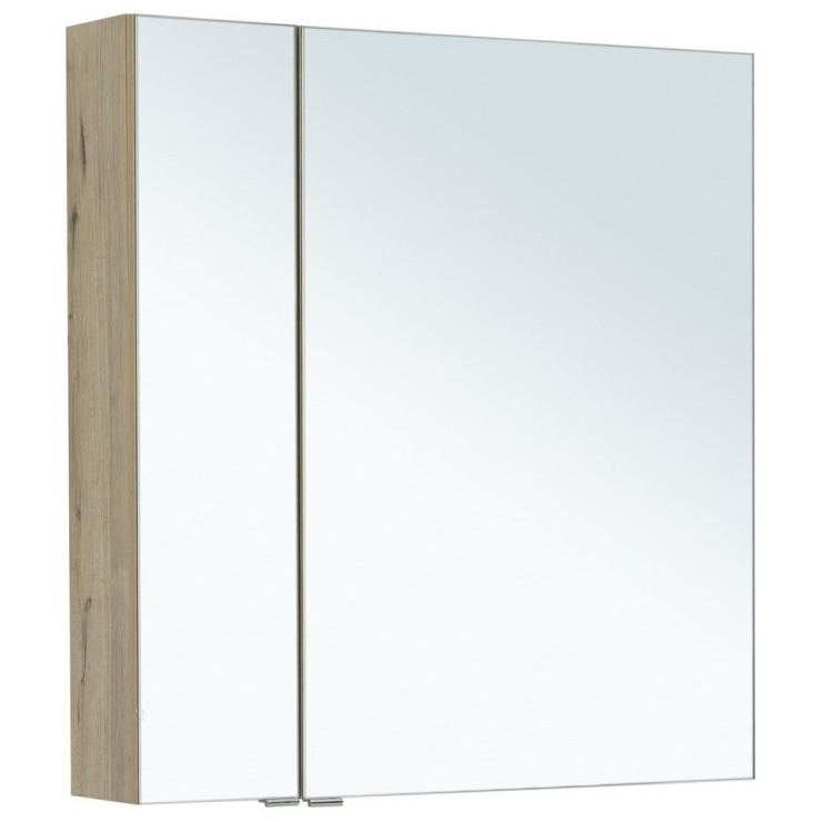 Зеркальный шкаф для ванной Aquanet Алвита 80 277537 дуб веллингтон, цвет коричневый - фото 1