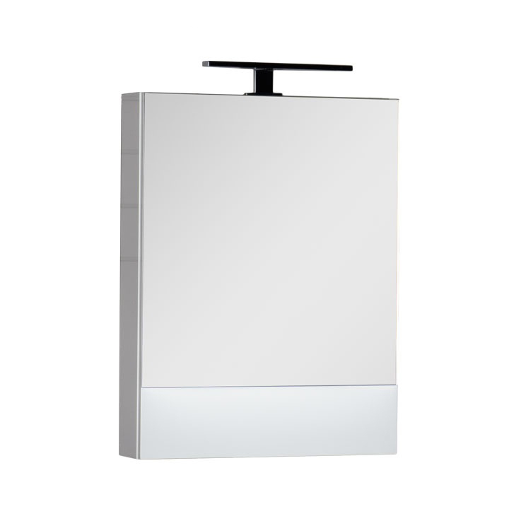 Зеркальный шкаф для ванной Aquanet Нота 58 белый зеркальный шкаф runo гиро 55х75 правый белый 00000000020