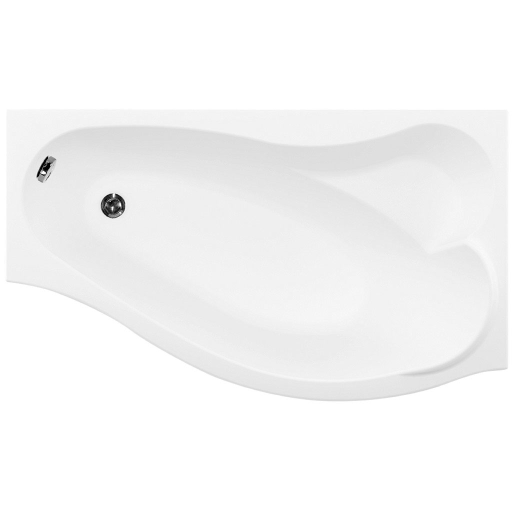 Акриловая ванна Aquanet Palma 170х90 R без гидромассажа, цвет белый 204023 - фото 1