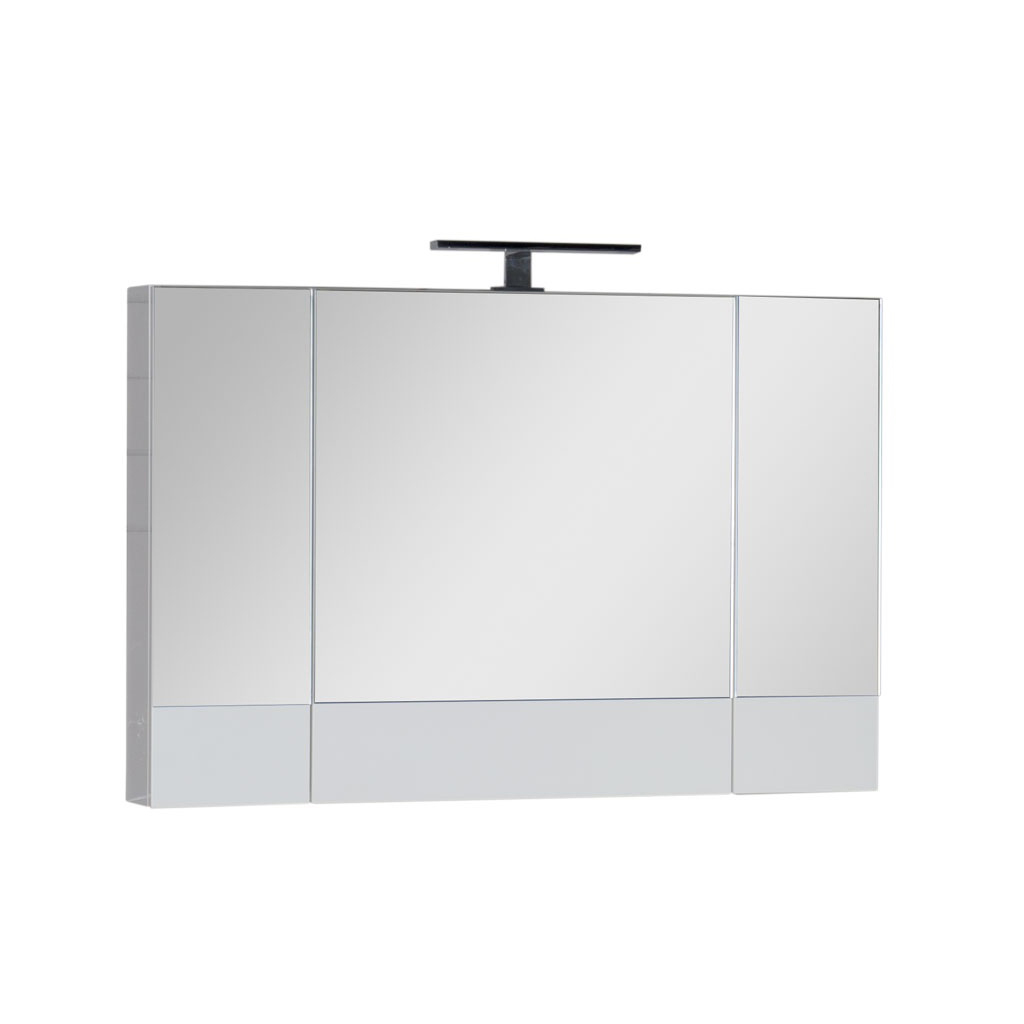 Зеркальный шкаф для ванной Aquanet Нота 100 белый зеркальный шкаф runo эрика 80х81 белый ут000003321