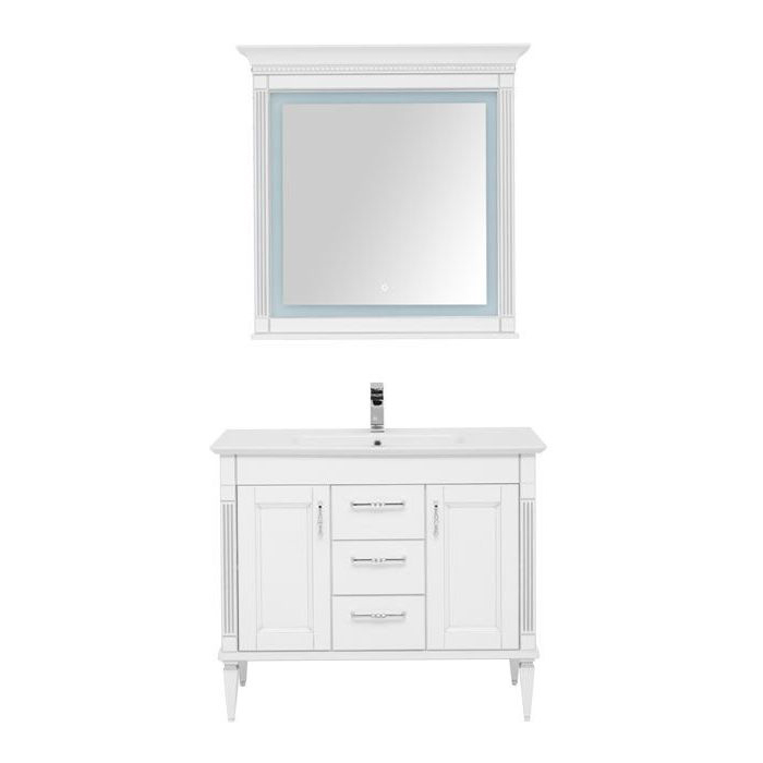 Комплект мебели для ванной Aquanet Селена 00233129 зеркало aquanet селена 90 белое серебро 201646