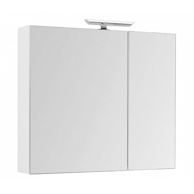 Зеркальный шкаф для ванной Aquanet Йорк 100 белый глянец зеркальный шкаф runo эрика 80х81 белый ут000003321