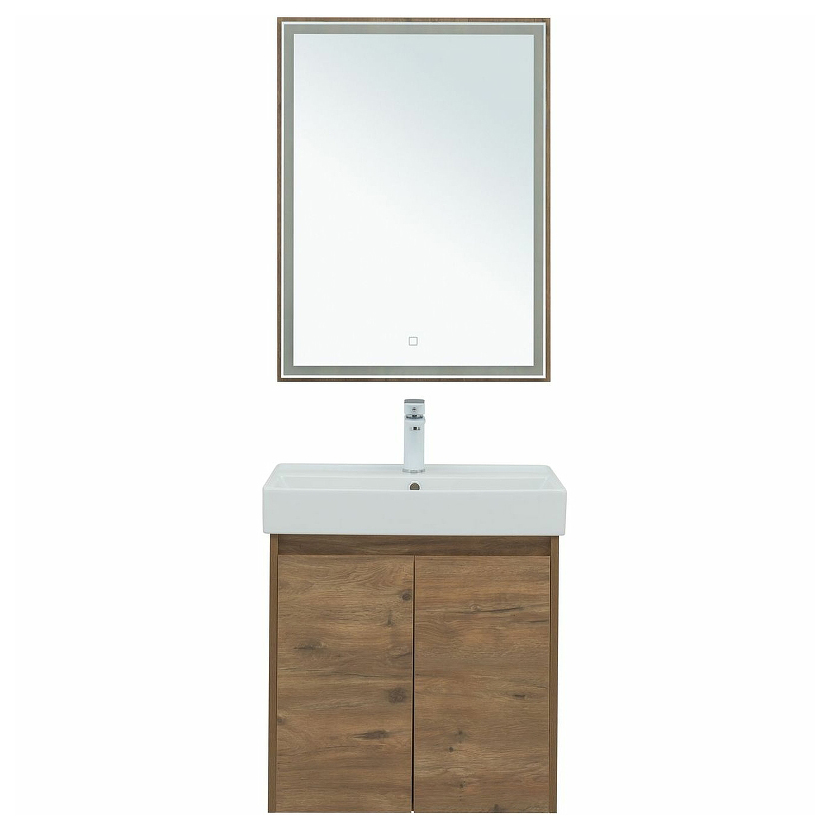 Комплект мебели для ванной Aquanet Nova Lite 00302534, цвет коричневый - фото 1