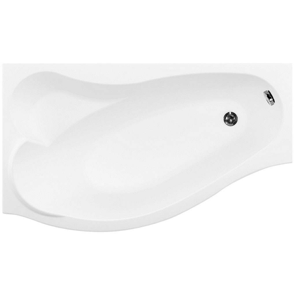 Акриловая ванна Aquanet Palma 170х90 L на каркасе, цвет белый 204022+242144 - фото 1