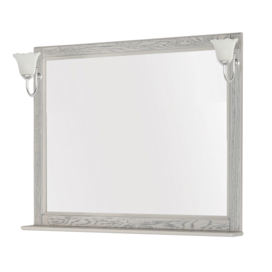 Зеркало для ванной Aquanet Тесса 105 жасмин/серебро без светильников зеркало aquanet селена 90 белое серебро 201646