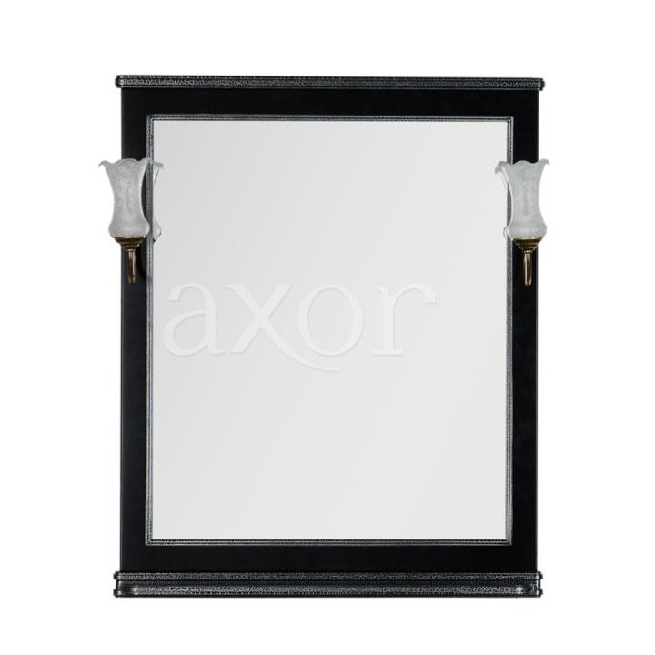 Зеркало для ванной Aquanet Валенса 80 черный каркалет/серебро зеркало для ванной aquanet валенса 90 белое каркалет серебро
