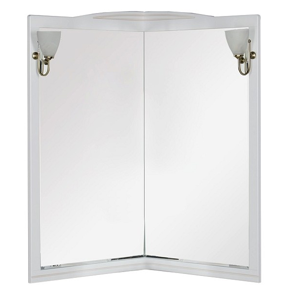 Зеркало для ванной Aquanet Луис 70 белое угловое зеркало для ванной aquanet луис 70 угловое бежевое