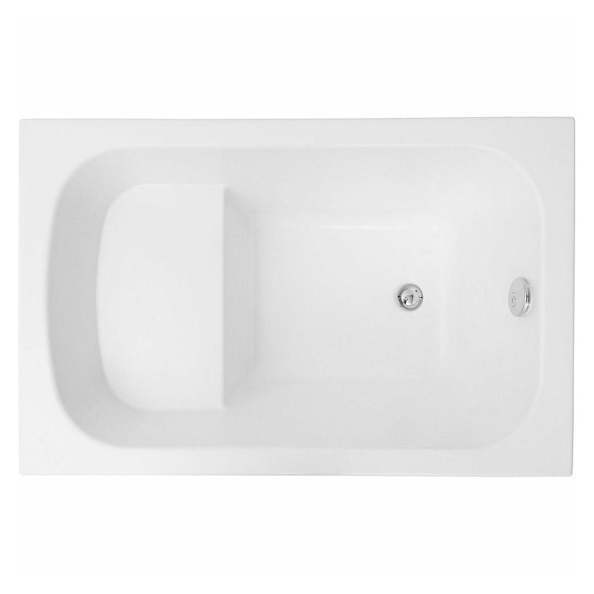 Акриловая ванна Aquanet Seed 110х70 без гидромассажа, цвет белый 246133 - фото 1