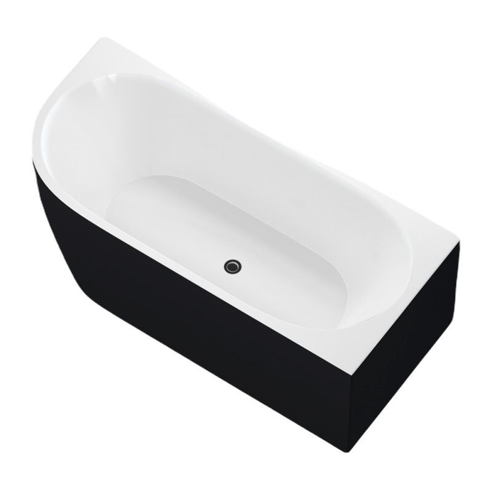 Акриловая ванна Aquanet Family 180х80 матовая, цвет черный 3806-N-MW-MB - фото 1