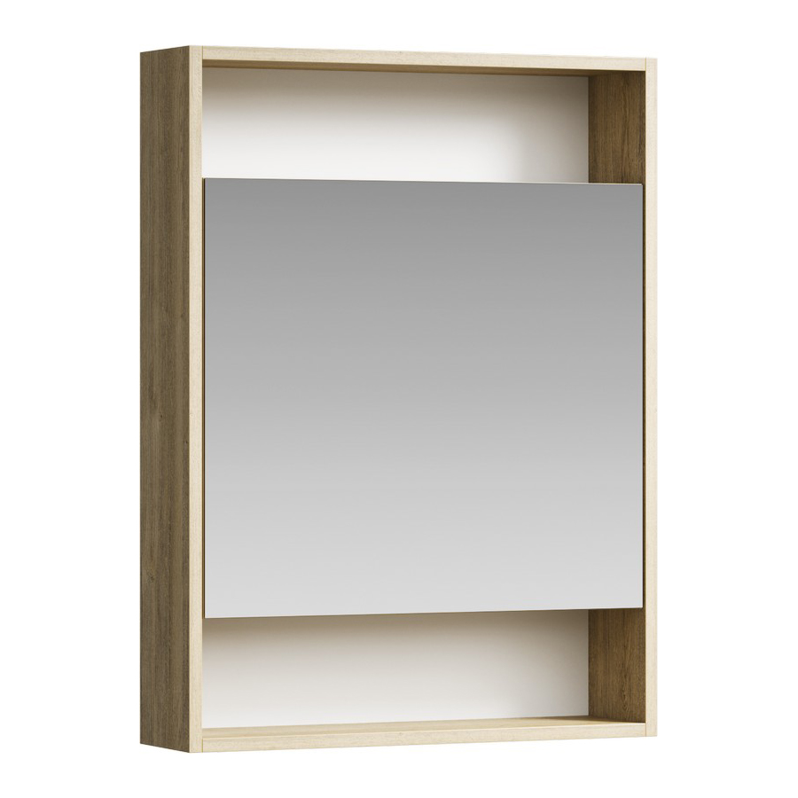 Зеркальный шкаф для ванной Aqwella Сити 60 SIT0406DB дуб балтийский зеркальный шкаф для ванной aqwella сити 60 sit0406dk дуб канадский