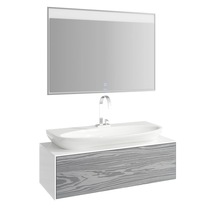 Мебель для ванной Aqwella Genesis T12/MG миллениум серый мебель для ванной aqwella genesis t10 w белый