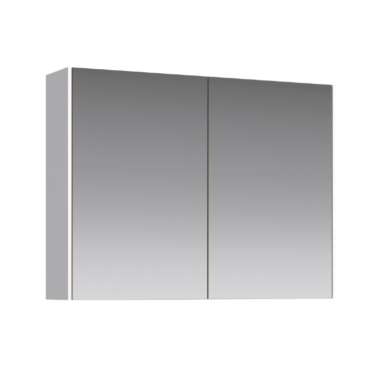 Зеркальный шкаф для ванной Aqwella Mobi 80 белый MOB0408+MOB0717W - фото 1